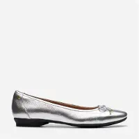 Clarks Candra Ljus Silvrig Metallic Skor