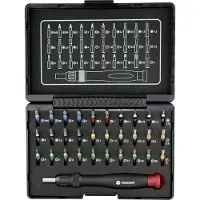 Toolcraft 809204 Bit-Set 31 delar Spår, Stjärnspår Phillips, Stjärnspår Pozidriv, Inner-sexkantig, T-Profil