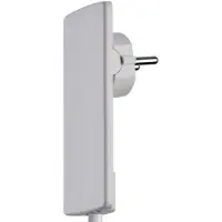 Evoline 1510.0000.0300 Stickpropp flat Plast med urkopplingshjälp 230 V Vit IP20