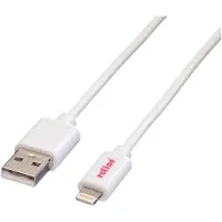 Roline USB-kabel USB 2.0 USB-A kontakt, Apple Lightning kontakt 0.15 m Vit Skärmad 11.02.8326