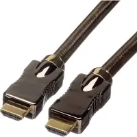 Roline HDMI Anslutningskabel HDMI-A-kontakt, HDMI-A-kontakt 1.00 m Svart 11.04.5680 4K UHD HDMI-kabel