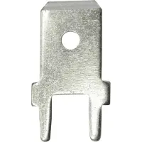 Vogt Verbindungstechnik 3866A.68 Tungkontakt Anslutningsbredd: 6.3 mm Anslutningstjocklek: 0.8 mm 180 ° Oisolerad Metall 100 st
