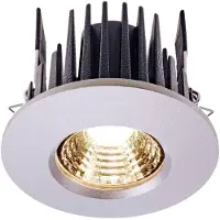 LIGHT IMPRESSIONS 565109 COB 68 LED infälld belysning EEK: G (A–G) inbyggd LED 6,50 W pärlgrå (RAL 9022)