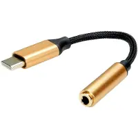 Roline Skärm Adapter [1x USB-C hane - 1x Telejack 3.5 mm] 0.13 m