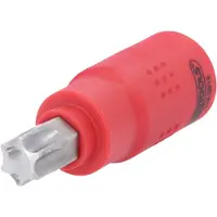 Ks Tools 118.3819 118.3819 Fyrkant massiv 10 mm (3/8 tum). Hylsauttag Isolerade T 55 3/8