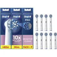 Oral-B Pro Sensitive Clean -utbytbara borstar, 9 st