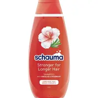 Super Merchant Schauma Starkare För Längre Hår Schampo För Långt Och Försvagat Hår - Hibiskus & Rosmarin 400 Ml