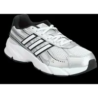 Adidas Låg sneaker 'Technochaos 2000' silvergrå / svart / vit