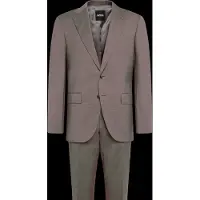 BOSS Two-piece regular-fit suit in melange stretch wool