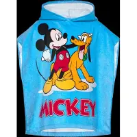Mickey Mouse Handduksponcho - Handdukar för barn - 50x100 cm - Musse Pigg och Pluto - 100% bomull