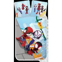 Licens Spidey sängkläder - 100% bomull - Barnsängkläder 140x200 cm - Spidey och hans fantastiska vänner