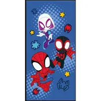 BrandMac Badhandduk - Blå Spidey handduk - 70x140 cm - 100% mjuk bomull