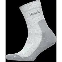 Icebreaker - Vandringskläder dam - W Merino Hike+ Light Crew Blizzard Heather Alloy för UnisexUll - Storlek 35-37 - Grå