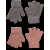 CeLaVi Handskar gråmelerad / rosa