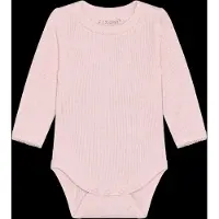 Fixoni Body l/ä - Rib - Blekt Mauve Melerad - - 2 år (92) - Body L/Ä