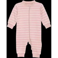 Fixoni Pyjamasdräkt - Misty Rose Randig - - 1 år (80) - Pyjamasdräkt