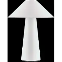 Globen Lighting batteridriven bordslampa Cannes, vit, 26 cm IP44 dimbar, Vitt / opal, Vardagsrum / matsal, Syntetmaterial, Skandinavisk