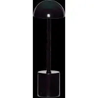 Hubsch LED-bordslampa med batteridrift, svart, höjd 30 cm, metall Taten, dimbar, Svart, Metall, Modern