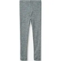 Wheat Leggings - Ull - Agi - Melange Grey - - 3 år (98) - Leggings - Ull