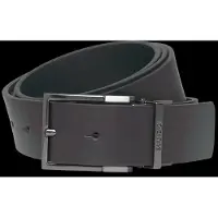 HUGO Reversible Italian-leather belt with two buckles