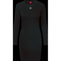 HUGO Stretch-jersey dress with stacked logo