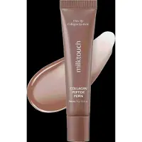 Milktouch Vegan Glow Up kollagen lppbalsam terfuktande lppvrd med kollagenpeptid PDRN Cica & Sheasmr fr torra lppar Reparation Anti-Aging