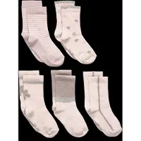 Minymo Strumpor - 5-pack - Shell m. Mönster - - 19/22 - Strumpor