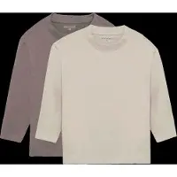 Minymo Tröjor - 2-pack - Loose Passform - Vetiver - - 7 år (122) - Tröja