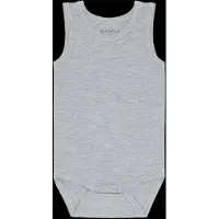 Minymo Body u/ä - Bambu - Medium+ Grey Melange - - 74 - Body U/Ä