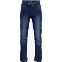 Minymo Byxor - Stretch Loose Passform - Mörkblå Denim - - 7 år (122) - Jeans