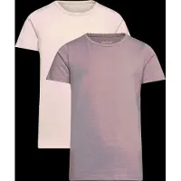 Minymo T-shirts - 2-pack - Elderberry/Regnig dag - - 7 år (122) - T-shirt