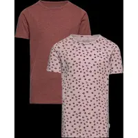 Minymo T-shirt - 2-pack - Violet Ice - - 10 år (140) - T-shirt