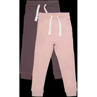 Minymo Sweatpants - Basic 37 - 2-pack - Misty Rose - - 1 år (80) - Sweatpants