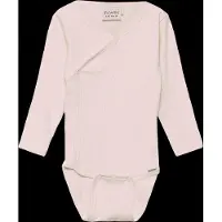 Minymo Omlottbody l/ä - Rib - Fröpärla - - 62 - Body L/Ä