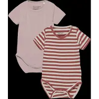 Minymo Bodies k/ä - 2-pack - Kanjon Rose - - 74 - Body K/Ä