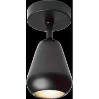 Nuura takspotlights Anoli Spot Surface, höjd 20 cm, svart Spot, dimbar, Svart, Vardagsrum / matsal, Metall, Skandinavisk, Halogen spots