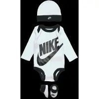 Nike Kids Gåvoset - Body l/ä/Mössa/Strumpor - Futura - Vit - - 6-12 mån - Body L/Ä