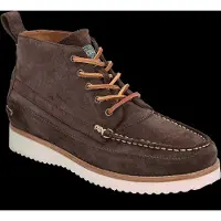 Ralph Lauren för män. 812945353002 Ranger arbetskängor i brunt mockaskinn (45), Karta, Före, Nyckelband, Casual