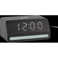Karlsson väckarklocka Retro with white LED black KA6078BK