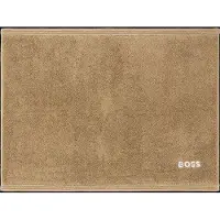 BOSS Cotton bath mat with contrast embroidered logo