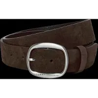 Tommy Hilfiger Oval Buckle Debossed Suede Belt