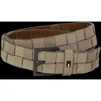 Tommy Hilfiger Enamel Flag Woven Suede Belt