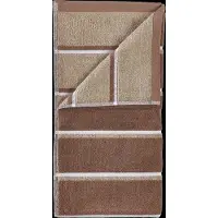 Zone Denmark Handduk - 100% bomull - Badhandduk 70x140 cm - Denmark Sauna - Randig Terracotta