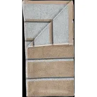 Zone Denmark Handduk - 100% bomull - 50x100 cm - Denmark Sauna - Randig Camel