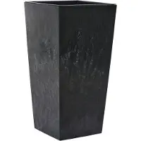 Siena Garden NIZZA STONE 541_71 Planteringsfat Polypropylen Betonglook, Svart
