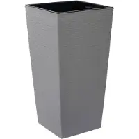 Garden NIZZA GROOVE LA834-27 Planteringsfat Polypropylen Grå