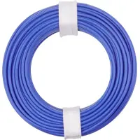 Donau Elektronik 175-012 Flätad kabel LiY 1 x 0.75 mm² + 1 x 0.75 mm² Blå 1 st