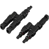 TRU COMPONENTS 2x solcellsgrenanslutnings-set TC-13805792 Svart Innehåll: 2 st
