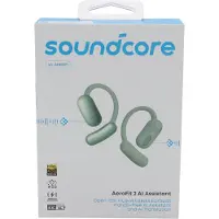 Anker Soundcore AeroFit 2 AI Assistant - True wireless-hörlurar med mikrofon - öppet öra - montering över örat - Bluetooth - grön