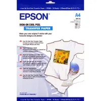Epson Transferpapper t-shirt A4 | white/light textiles | C13S041154 | 10 ark